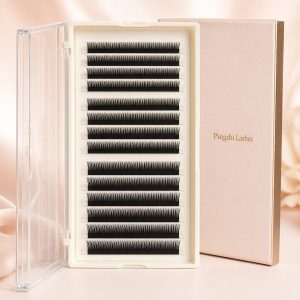 Custom 16-Row 0.15mm C Curl Flat Lash Extensions, 8–14mm