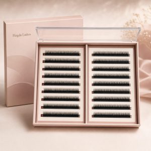 Custom 16-Row 0.07mm C Curl Easy Fan Lashes, 8–15mm