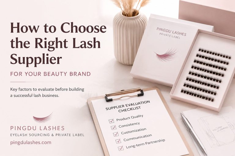 Choosing a lash supplier for a private label beauty brand
