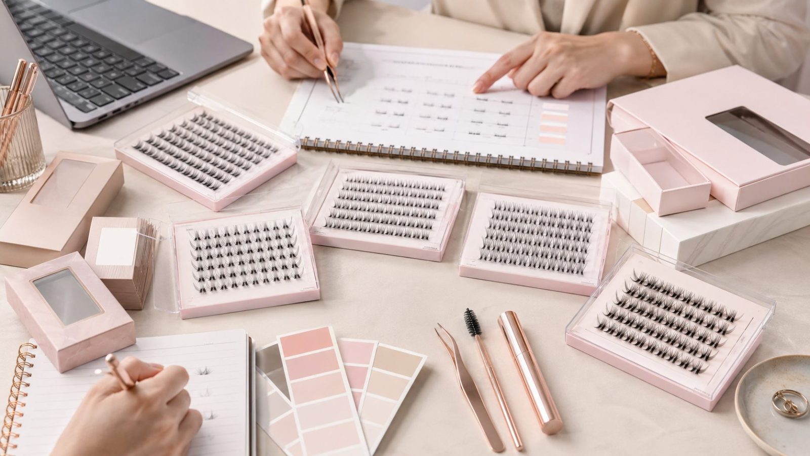 Building a cluster lash product line for a private label beauty brand