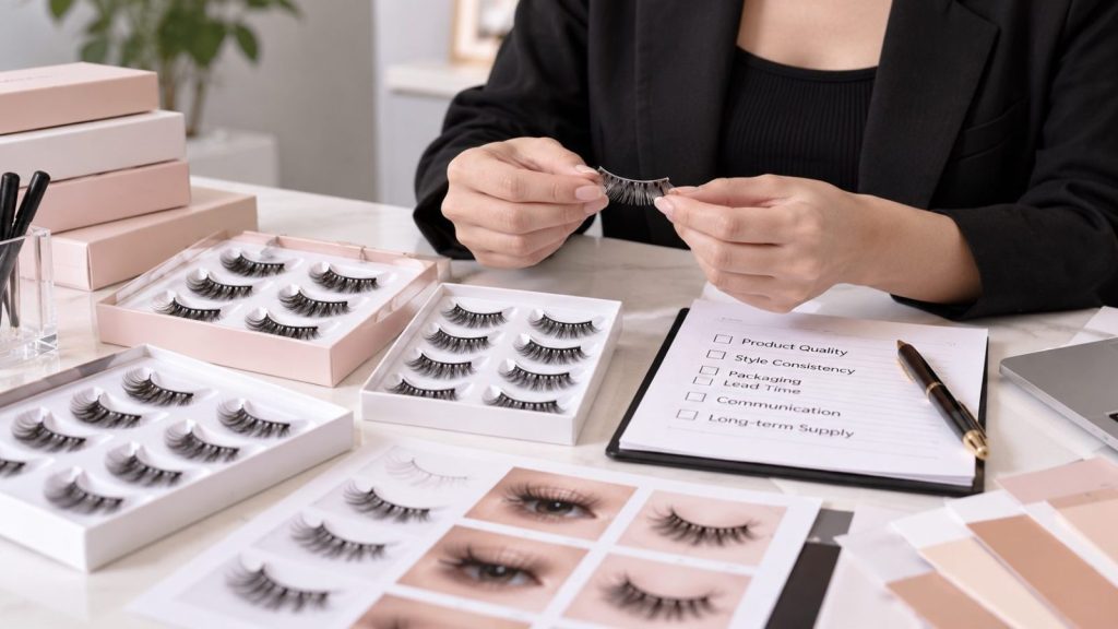 Comparing private label lash suppliers for established beauty brands