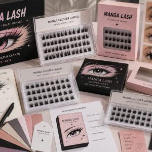 Manga cluster lashes wholesale private label eyelashes for beauty brands