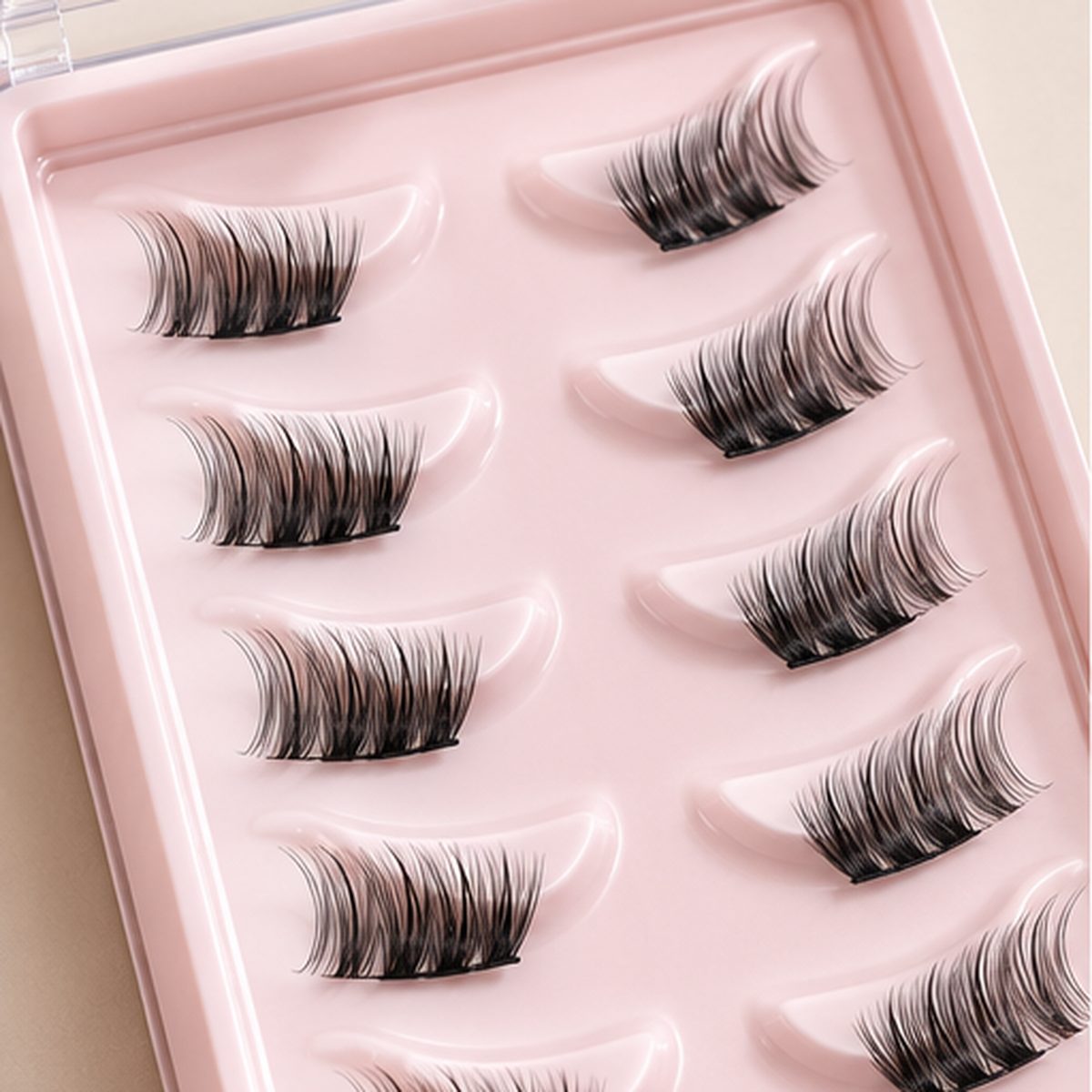 Pre glued half strip lashes wholesale private label eyelashes