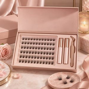 Private label DIY cluster lash kit with custom packaging for beauty brands