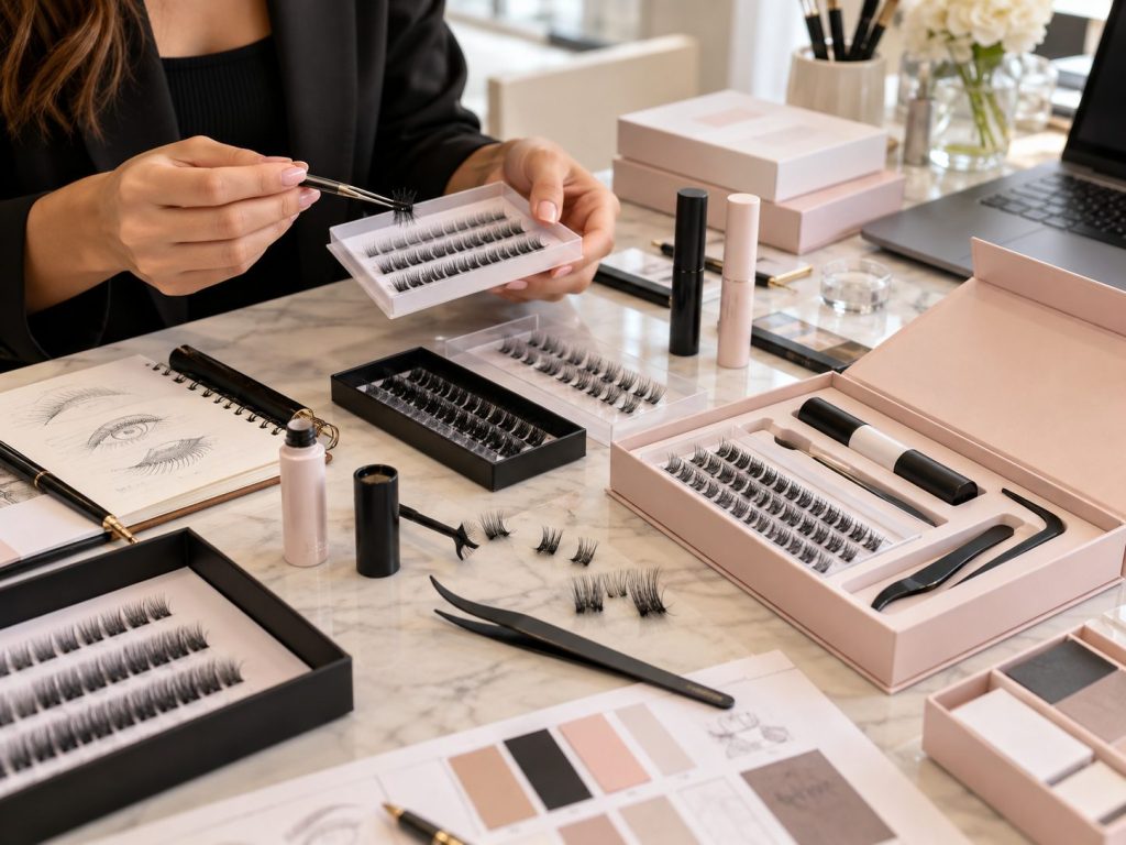 Private label DIY lash extension kit developed with Lashify as a product benchmark