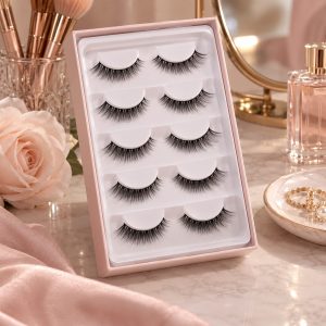 Private label pre-glued strip lashes for beauty brands and retail collections