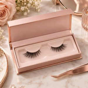 Private label pre-trimmed strip lashes with shorter ready-to-wear bands for beauty brands