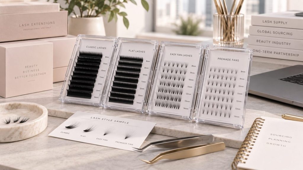 Professional lash extension supplier in China for wholesale lash brands