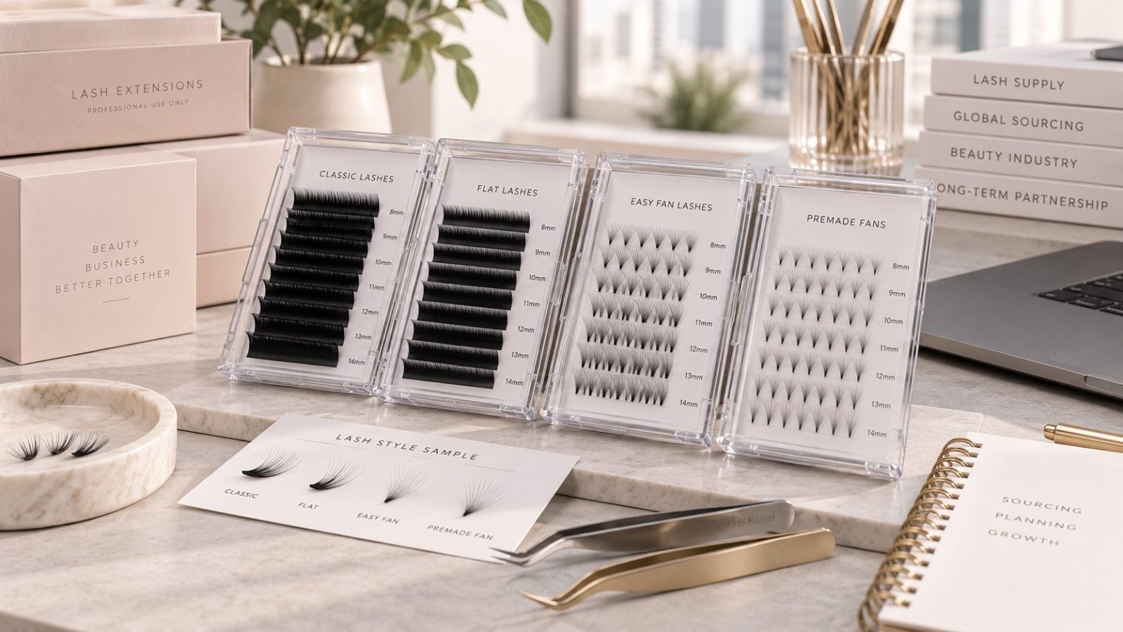 Professional lash extension supplier in China for wholesale lash brands