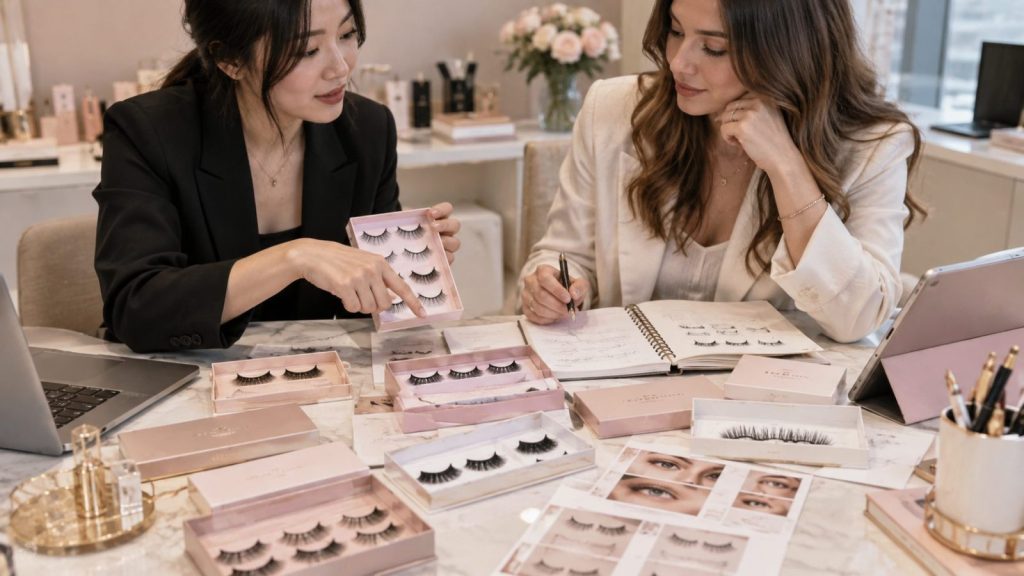 Beauty brand developing a private label lash collection with a manufacturer