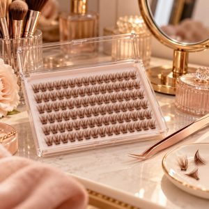 Private Label Brown Cluster Lashes